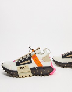 Белые кроссовки Reebok Running Zig Kineticа Edge-Белый