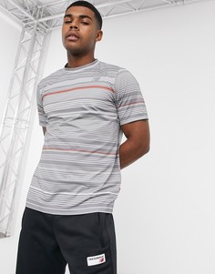 Синяя футболка в полоску New Balance Tennis rally-Синий