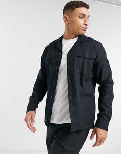 Черная рубашка навыпуск Selected Homme Tailored Studio-Черный