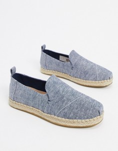 Темно-синие деконструированные эспадрильи Toms-Темно-синий