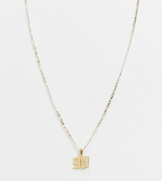 Ожерелье Image Gang с позолотой и подвеской "90" год-Золотистый