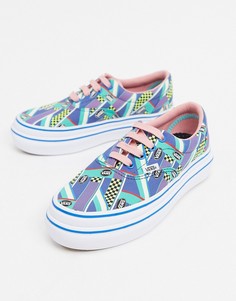 Разноцветные кеды с принтом Vans Super ComfyCush-Белый