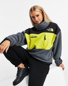 Серый флисовый худи The North Face Steep Tech