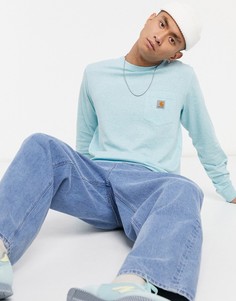 Лонгслив с карманом Carhartt WIP-Синий
