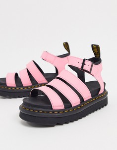 Розовые сандалии Dr Martens-Розовый