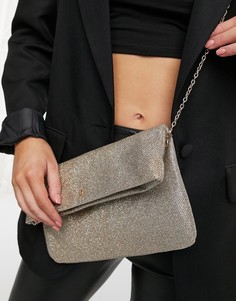 Клатч цвета розового золота с откидным верхом Accessorize-Золотистый