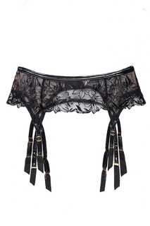 Черный пояс с вышивкой Ozella Agent Provocateur
