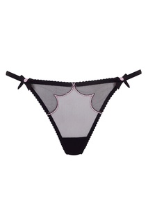 Черные с розовым трусики стринги Lorna Agent Provocateur