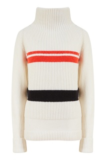 Белый свитер с горизонтальными полосами Adelia Bogner