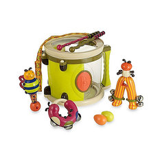 Набор музыкальных инструментов B.Toys, с барабаном и погремушками