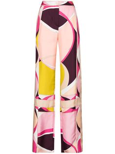Emilio Pucci широкие брюки с абстрактным принтом