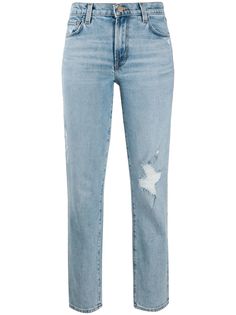 J Brand джинсы с эффектом потертости
