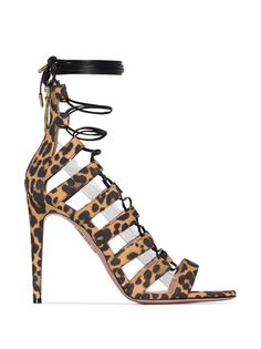 Aquazzura босоножки Very Amazon 110 с принтом