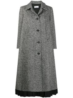 RedValentino плиссированное пальто с узором