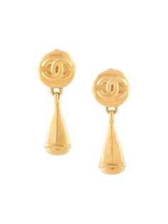 Chanel Pre-Owned серьги 1996-го года с логотипом CC