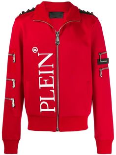 Philipp Plein куртка-бомбер на молнии с логотипом