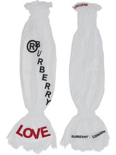 Burberry пышные рукава с логотипом