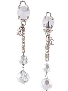 Chanel Pre-Owned серьги-клипсы 2000-х годов с логотипом CC