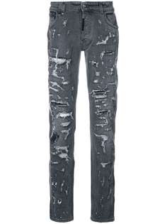 Philipp Plein джинсы с рваными деталями