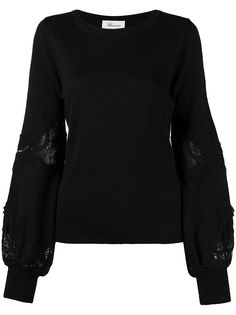Blumarine джемпер с кружевными вставками