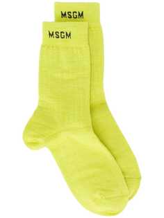 MSGM носки с логотипом вязки интарсия