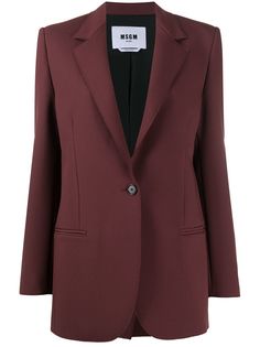 MSGM однобортный блейзер