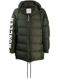 Moncler пуховик с логотипом