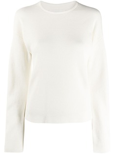 Jil Sander трикотажный топ с круглым вырезом