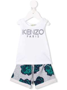 Kenzo Kids шорты и топ с принтом тигра