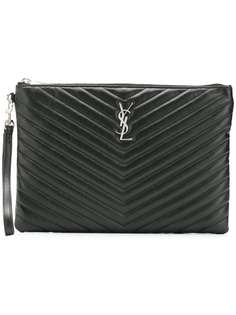 Saint Laurent клатч с монограммой