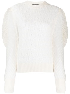 Alberta Ferretti джемпер с драпировкой