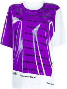 MM6 Maison Margiela ламинированная футболка с логотипом
