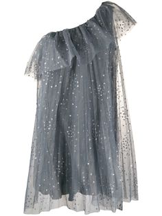 RedValentino платье мини из тюля с блестками