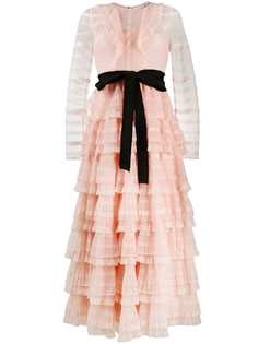RedValentino длинное ярусное платье