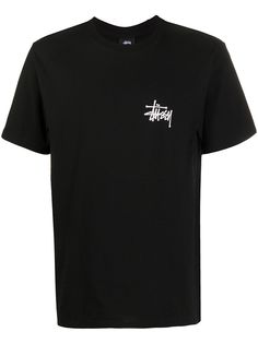 Stussy футболка с круглым вырезом и логотипом