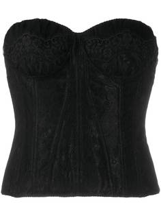 Blumarine топ-корсет с кружевом