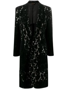 Comme Des Garçons кружевное пальто миди
