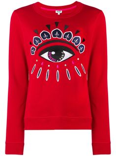 Kenzo толстовка с вышивкой глаза