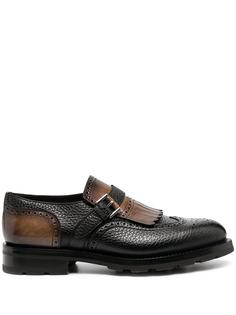 Santoni туфли монки с кисточками