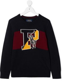 Ralph Lauren Kids джемпер с вышитым логотипом