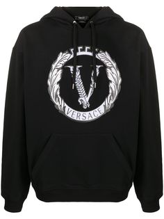 Versace худи с вышивкой Virtus Crest