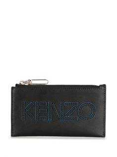 Kenzo кошелек на молнии с нашивкой-логотипом