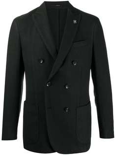 Lardini fitted double-breasted blazer