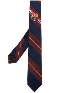 Thom Browne галстук FC Barcelona в полоску