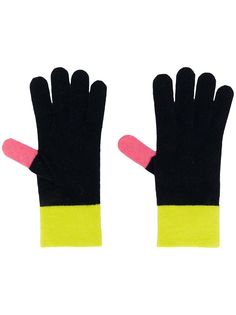 Chinti and Parker трикотажные перчатки с контрастными вставками