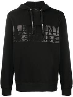 Armani Exchange logo print hoodie