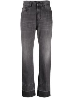 Palm Angels STRAIGHT LEG 5 POCKETS DARK GREY WHITE