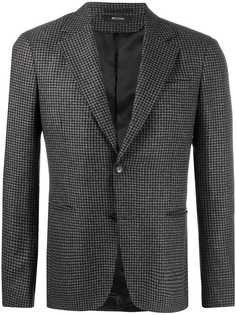Z Zegna однобортный пиджак в ломаную клетку