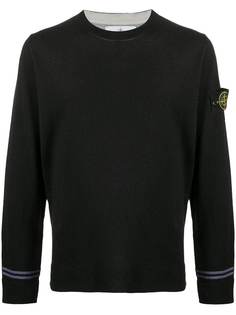 Stone Island logo patch jumper