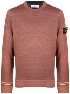 Stone Island logo patch jumper